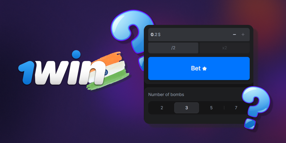Overview of 1win Mines game interface elements